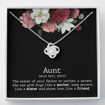 Aunt Necklace, Mothers Day Gift For Aunt From Niece, Aunt Gifts From Nephew, Birthday Necklace For Aunt - Thegiftio UK