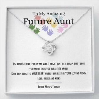 Aunt Necklace, New Aunt Necklace, Gift For New Auntie, Gift For Soon To Be Aunt, Promoted To Aunt Gift - Thegiftio UK