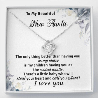 Aunt Necklace, New Auntie Gift, Aunt To Be Necklace, Gifts For Aunt From Baby, First Time Aunt Gift, Going To Be An Aunt Gift - Thegiftio UK
