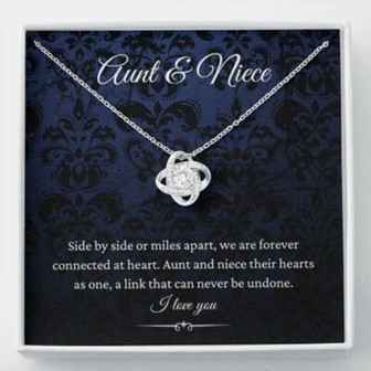 Aunt Necklace, Niece Necklace, Aunt & Niece Necklace Hearts As One, Aunt Niece, Gift For Aunt Auntie - Thegiftio UK