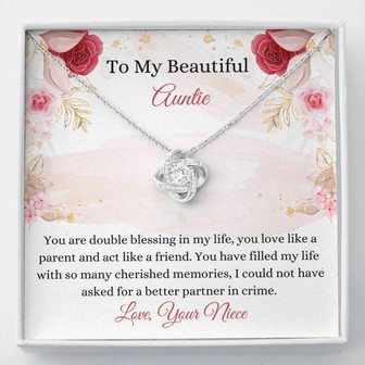 Aunt Necklace, Sweet Auntie Gift , Auntie Necklace , Sentimental Gift , Auntie Keepsake , Aunt Christmas Gift - Thegiftio UK