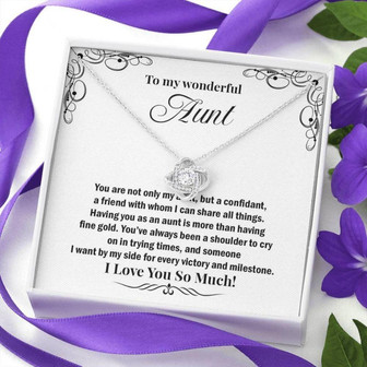 Aunt Necklace, To My Great Aunt Necklace , Aunt Love Necklace, Best Auntie Ever, Gift For Aunt - Thegiftio UK