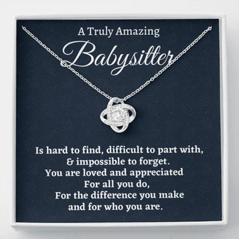 Babysitter Gift, Appreciation Gift For A Babysitter, Necklace Gift For Women - Thegiftio