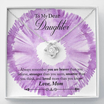 Ballerina Daughter Love Knot Necklace - Thegiftio UK