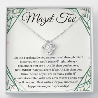 Bat Mitzvah Gift Necklace, Mazel Tov Gift For Bat Mitzvah , Jewish - Thegiftio UK