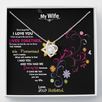 Beautiful Love Knot Necklace For Wife - Thegiftio UK
