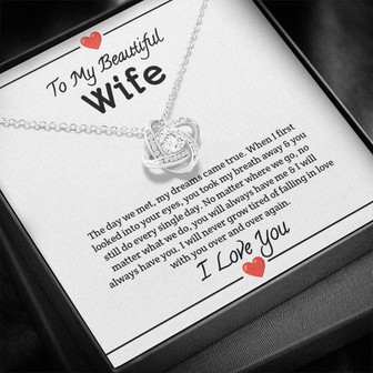Beautiful Wife Love Knot Necklace - Thegiftio UK