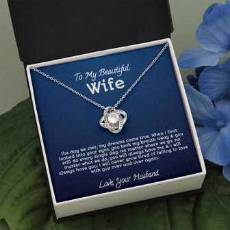 Beautiful Wife Love Knot Necklace - Thegiftio UK