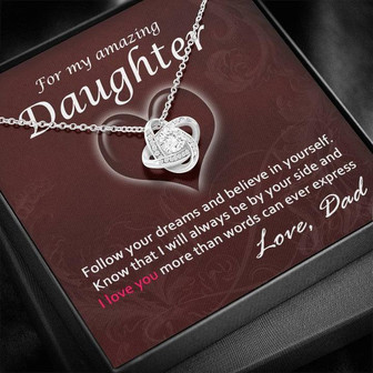 Believe In Yourself Love Knot Necklace - Thegiftio UK