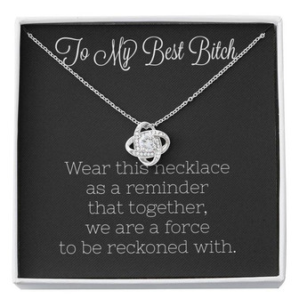 Best Bitch Love Knot Necklace - Thegiftio UK