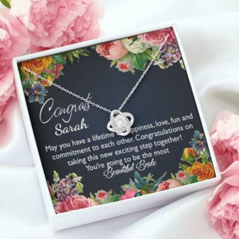 Best Friend Necklace Engagement Gift, Wedding Gift, Congrats Engagement - Thegiftio UK
