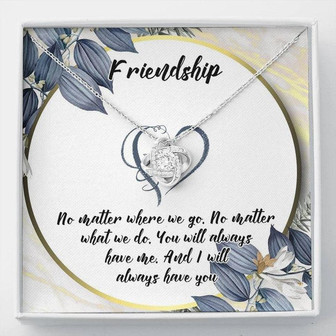 Best Friend Necklace Gift, Friendship Necklace Gift, Best Friend Birthday Gift Jewelry, Soul Sister Love Knot Necklace, Friendship Jewelry - Thegiftio UK