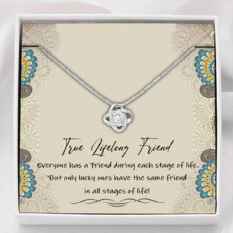 Best Friend Necklace Gift , True Lifelong Friend Necklace - Thegiftio UK