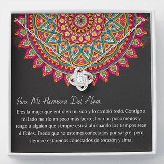 Best Friend Necklace, Latina Friend Gift , Collar Para Amiga , Spanish Friend Gift , Hermana Del Alma Necklace - Thegiftio UK