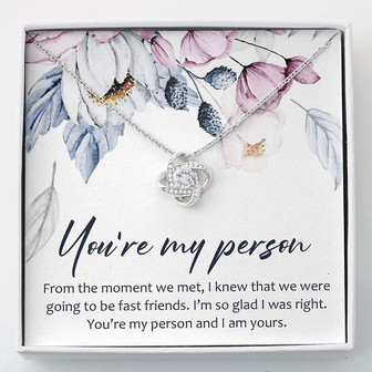 Best Friend Necklace, You Are My Person Gifts Necklace , Necklace With Gift Box - Thegiftio UK