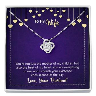 Best Gift For Wife Love-Knot Necklace With Pod Message Card - Thegiftio UK