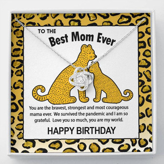 Best Mom Birthday Gift Love Knot Necklace - Thegiftio UK