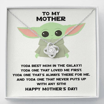 Best Mom In The Galaxy! Love Knot Necklace - Thegiftio UK