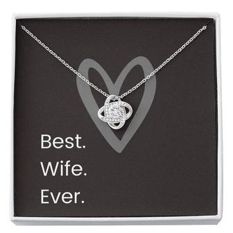 Best Wife Ever Love Knot Necklace - Thegiftio UK