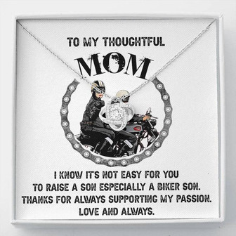 Biker's Mom Gift - My Thoughtful Mom - The Love Knot Necklace - Thegiftio