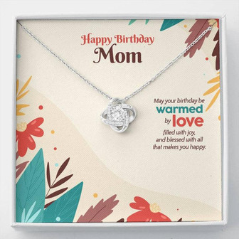 Birthday Edition Birthday With Warm Love And Filled With Joy - Love Knot Necklace - Thegiftio UK