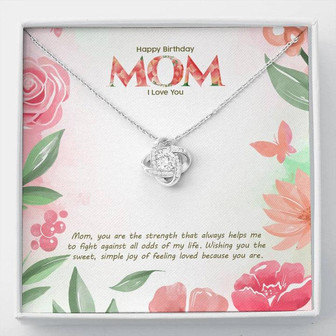 Birthday Edition Wishing You A Sweet And Simple Joy Of Love! - Love Knot Necklace - Thegiftio UK