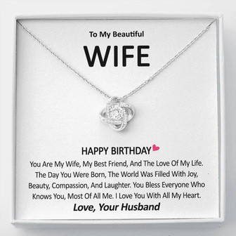 Birthday Gift For Wife - Love Knot Necklace - Thegiftio UK