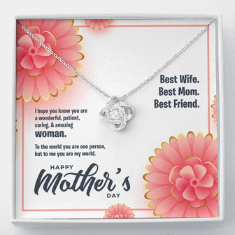 Blooming Edition - Most Amazing Woman, Love Knot Necklace - Thegiftio UK