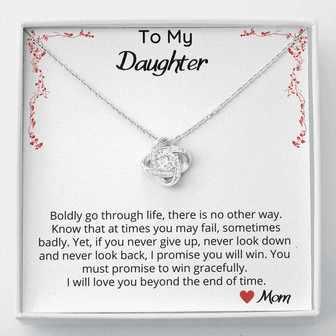 Boldly Go Through Life - Love Knot Necklace - Thegiftio UK