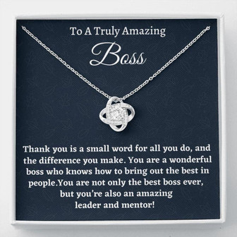 Boss Necklace Gift For Women Boss, Necklace, Boss Lady Gift, Appreciation Thank You Gift For An Amazing Boss - Thegiftio UK