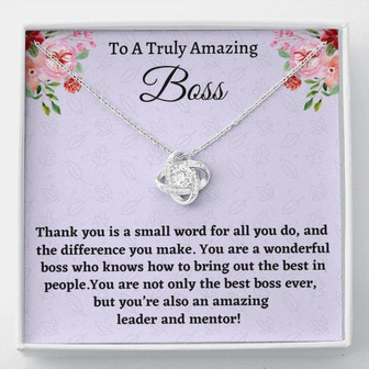 Boss Necklace Gift For Women Boss, Necklace, Boss Lady Gift, Appreciation Thank You Gift For An Amazing Boss - Thegiftio UK