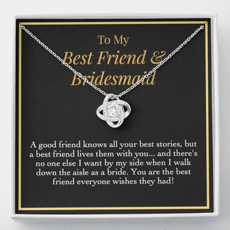 Bridesmaid Love Knot Necklace - Thegiftio UK