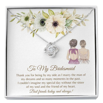 Bridesmaid Necklace , Bride Crew Gifts , Wedding Party Favors , Best Bridesmaid , Bridal Party Card , Wedding Party Gifts - Thegiftio UK