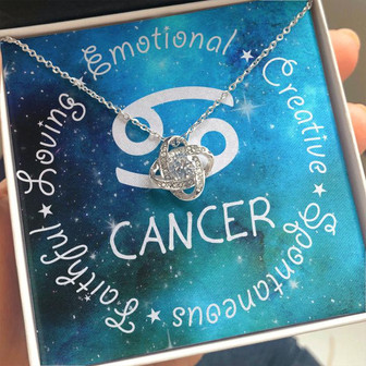 Cancer Love Knot Necklace - Thegiftio UK