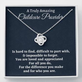 Childcare Provider Necklace Gift, Appreciation Gift For A Childcare Provider, Necklace Gift For Women - Thegiftio UK