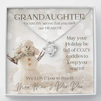 Christmas Gift For Granddaughter - Love Knot Necklace - Thegiftio UK