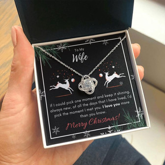 Christmas Gift For Wife - Love Knot Necklace - Thegiftio UK