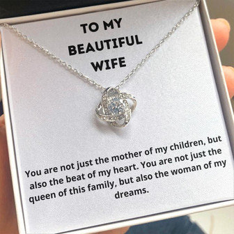 Classic Love Knot Necklace #Whi1 - Thegiftio UK
