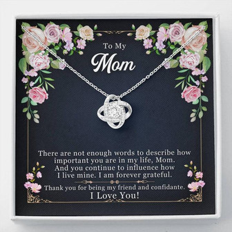 Collection Mom - Not Enough Words - Love Knot - Necklace - Thegiftio