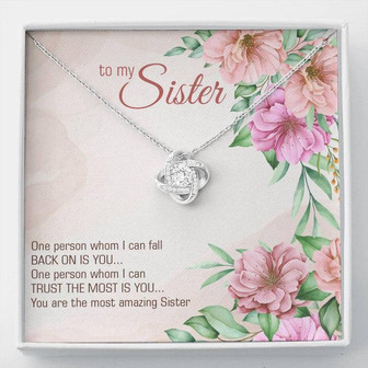 Collection Sister - Most Amazing Sister - Love Knot Necklace - Thegiftio UK
