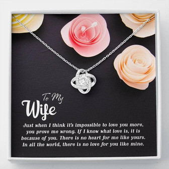 Collection Wife - Just When I Think - Love Knot Necklace - Thegiftio