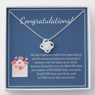 Congratulations! - Love Knot Necklace - Thegiftio UK