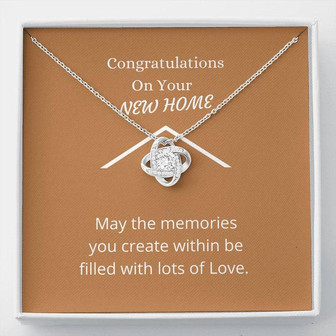 Congratulations On Your New Home - Love Knot Necklace - Thegiftio UK
