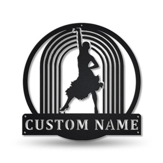 Contemporary Dance Monogram Metal Sign Art | Contemporary Dance Antler Decor | Contemporary Dance Metal Sign | Housewarming Outdoor Metal - Thegiftio
