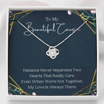 Cousin Necklace, Gift For Cousin Christmas, Cousin Birthday Present - Thegiftio UK