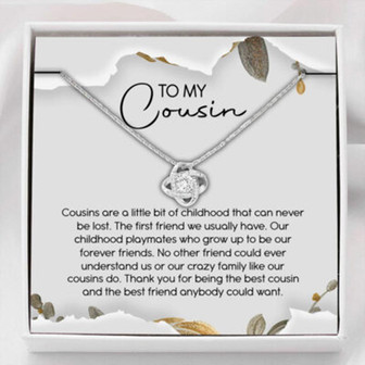 Cousin Necklace, To My Cousin Necklace Gift From Uncle Aunt Auntie - Thegiftio UK
