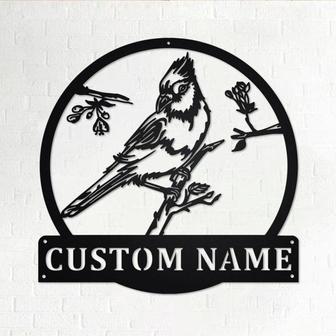 Custom Bird Blue Jay Metal Wall Art, Personalized Bird Blue Jay Name Sign Decoration For Room, Bird Blue Jay Home Decor,Custom Bird Blue Jay - Thegiftio