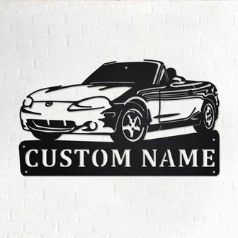 Custom Car Sports Metal Wall Art, Personalized Car Sports Name Sign Decoration For Room, Car Sports Metal Home Decor, Custom Car Sports - Thegiftio UK