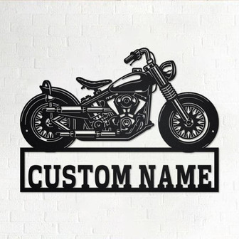 Custom Chopper Motorcycle Metal Wall Art, Personalized Chopper Name Sign Decoration For Room,Chopper Home Decor,Custom Chopper,Chopper Lover - Thegiftio UK