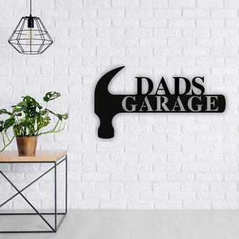 Custom Dad Garage Metal Sign, Dads Garage Metal Sign, Personalized Garage Metal Sign, Garage Wall Sign Art, Garage Decor, Fathers Day Gift - Thegiftio UK